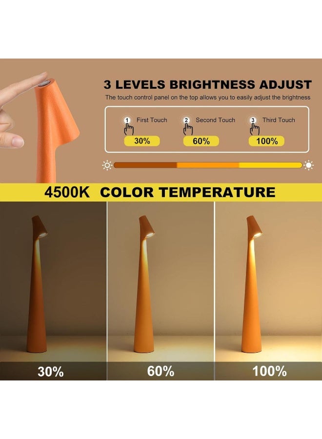 مصباح طاولة أنيق للاستخدام الداخلي والخارجي بتصميم دائري أنيق مصباح ملون مع تعتيم تدريجي عن طريق اللمس - Image 1